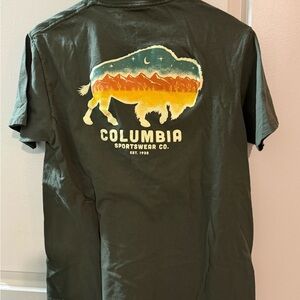 Columbia Men's Dark Green Buffalo Graphic Tee